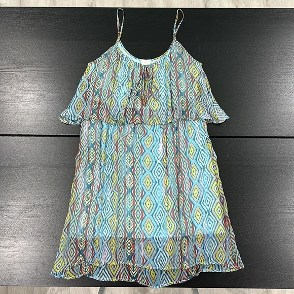 Ella Moss Silk Spaghetti Strap Dress - L - Picture 2 of 8